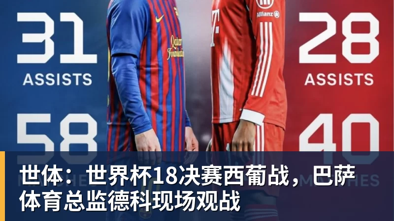 世体：世界杯18决赛西葡战，巴萨体育总监德科现场观战
