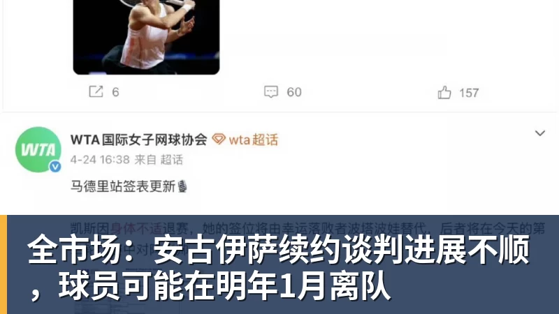 全市场：安古伊萨续约谈判进展不顺，球员可能在明年1月离队